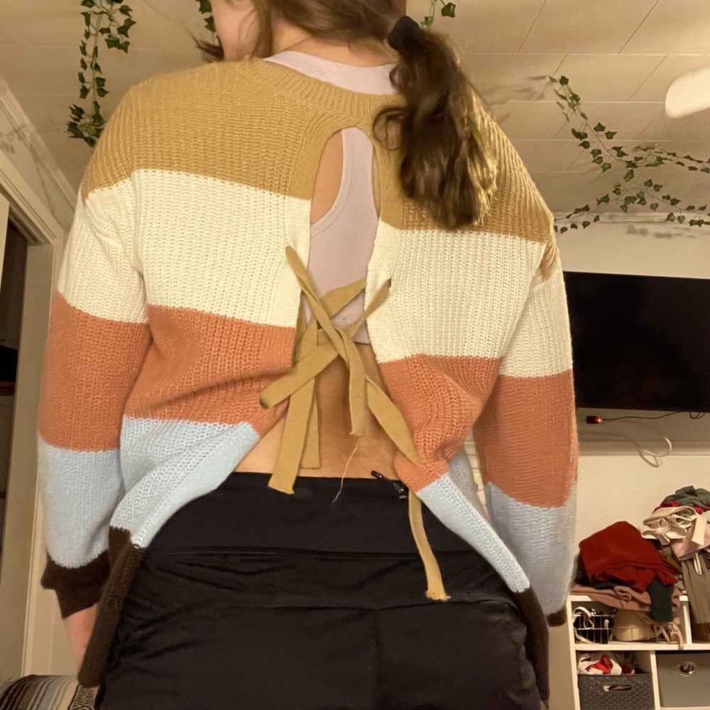 didn’t know how to tie it but once tied cute it will be very cute!